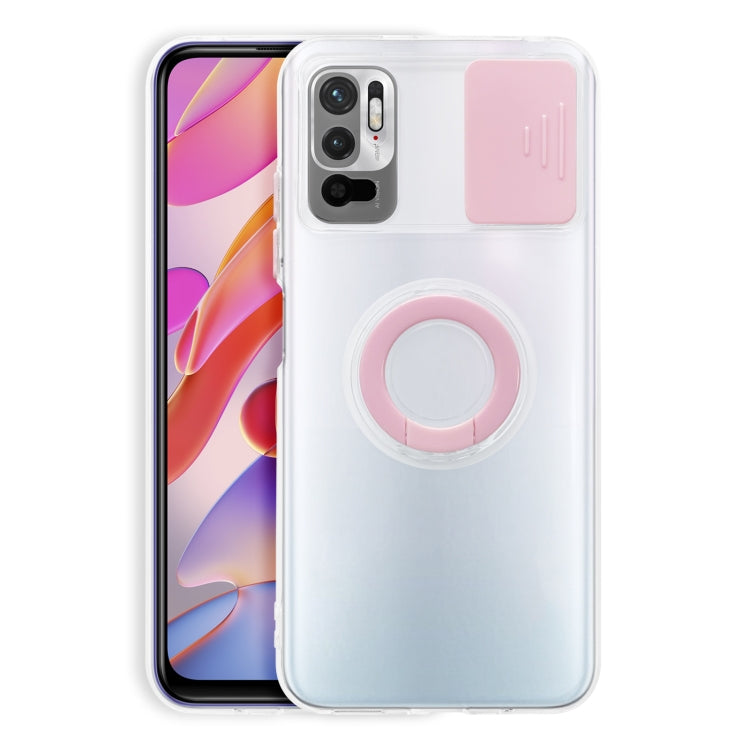 For Xiaomi Redmi Note 10 5G Sliding Camshield Ring Holder TPU Phone Case
