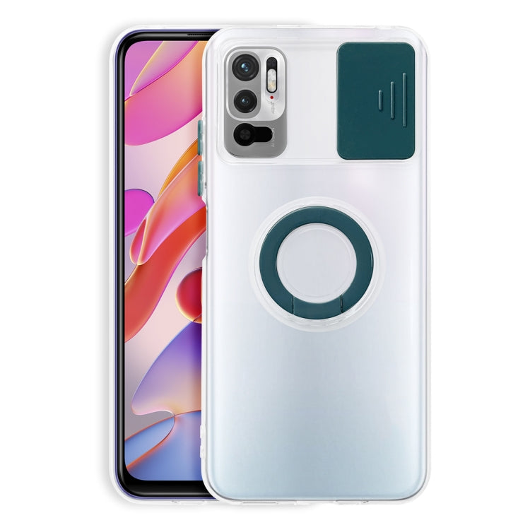 For Xiaomi Redmi Note 10 5G Sliding Camshield Ring Holder TPU Phone Case