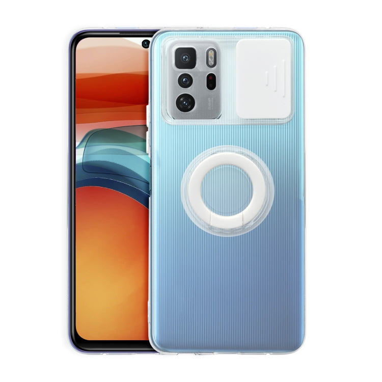 For Xiaomi Redmi Note 10 Pro 5G Sliding Camshield Ring Holder TPU Phone Case