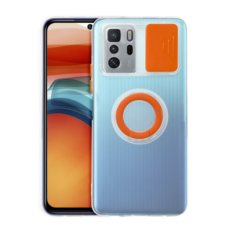 For Xiaomi Redmi Note 10 Pro 5G Sliding Camshield Ring Holder TPU Phone Case