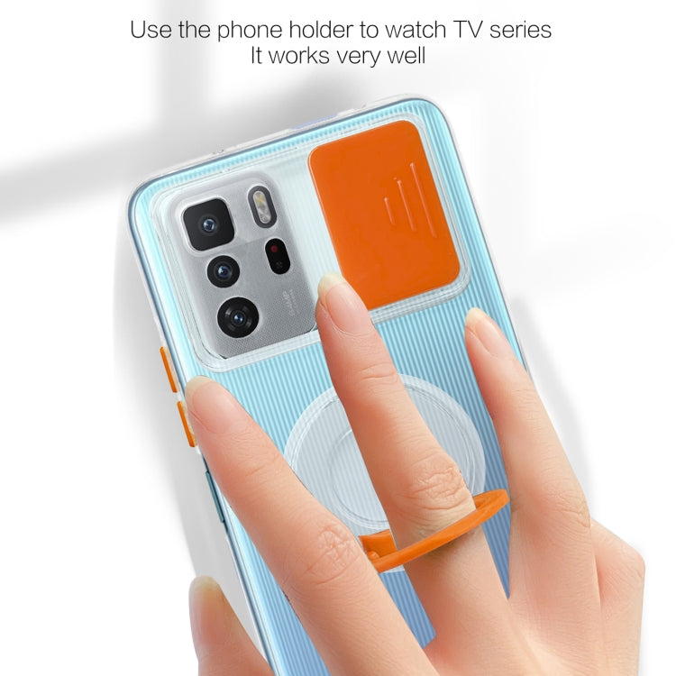 For Xiaomi Redmi Note 10 Pro 5G Sliding Camshield Ring Holder TPU Phone Case