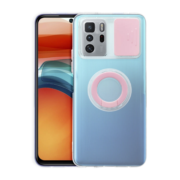 For Xiaomi Redmi Note 10 Pro 5G Sliding Camshield Ring Holder TPU Phone Case