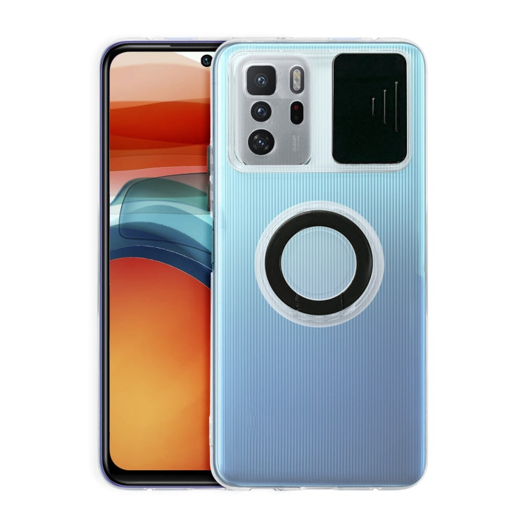For Xiaomi Redmi Note 10 Pro 5G Sliding Camshield Ring Holder TPU Phone Case
