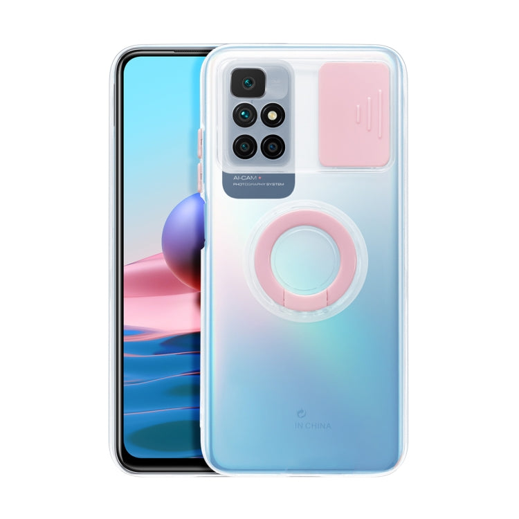 For Xiaomi Redmi 10 Sliding Camshield Ring Holder TPU Phone Case