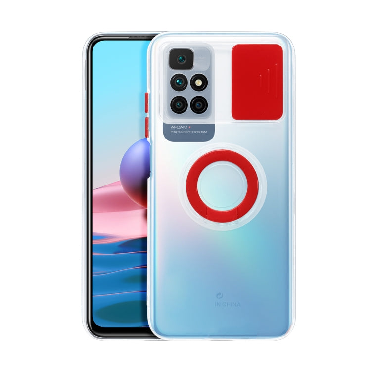 For Xiaomi Redmi 10 Sliding Camshield Ring Holder TPU Phone Case