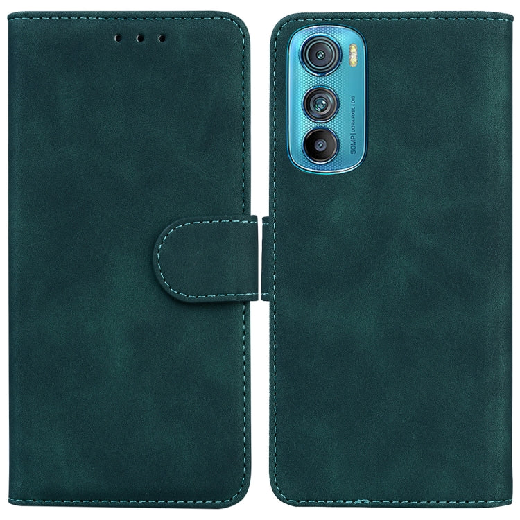 For Motorola Edge 30 Skin Feel Pure Color Flip Leather Phone Case