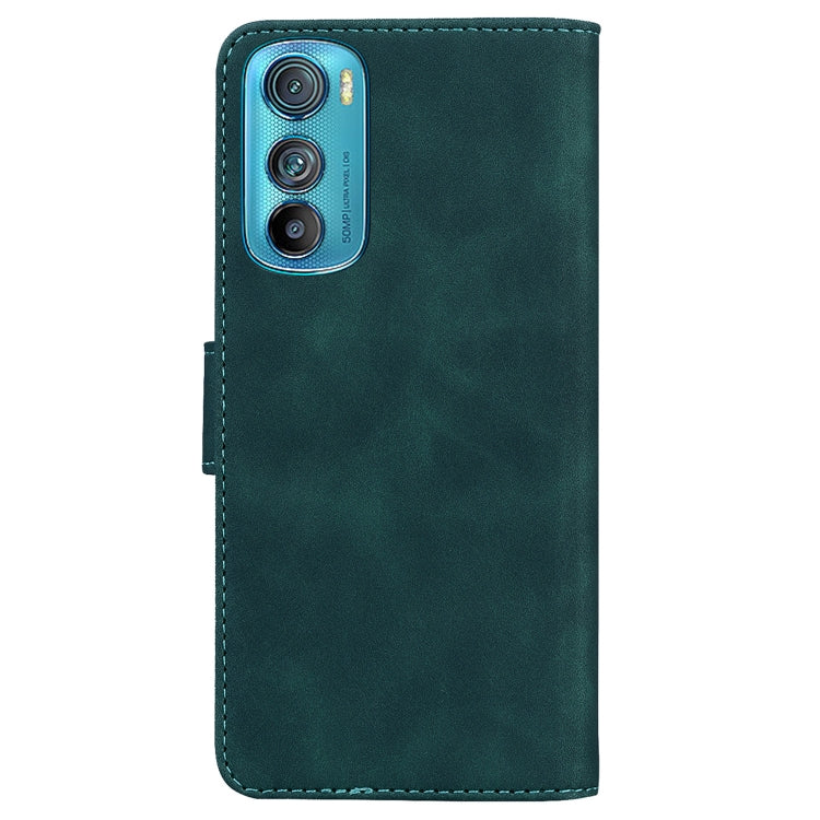 For Motorola Edge 30 Skin Feel Pure Color Flip Leather Phone Case