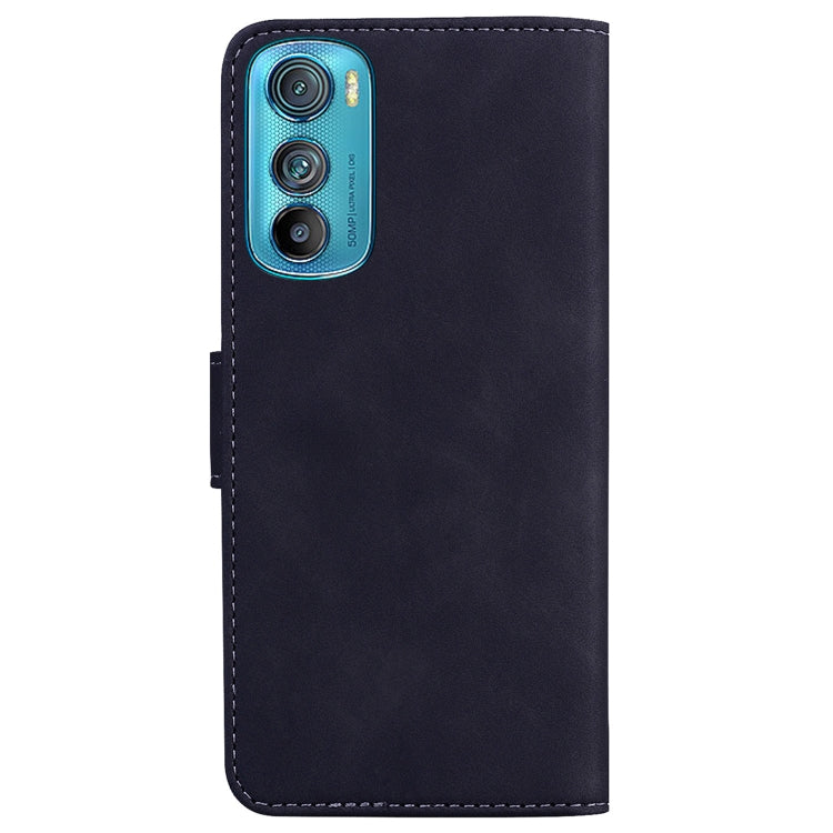 For Motorola Edge 30 Skin Feel Pure Color Flip Leather Phone Case
