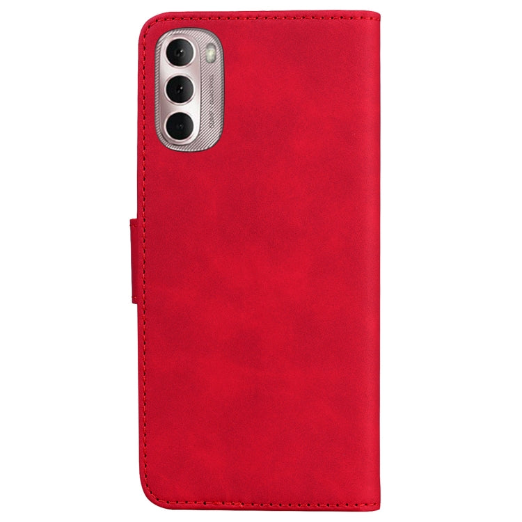 For Motorola Moto G Stylus 4G 2022 Skin Feel Pure Color Flip Leather Phone Case