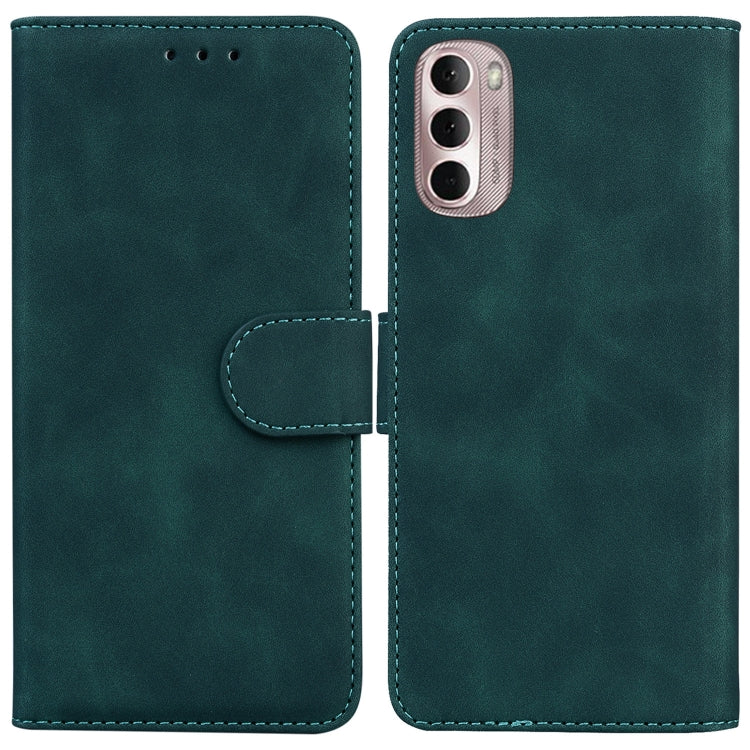 For Motorola Moto G Stylus 4G 2022 Skin Feel Pure Color Flip Leather Phone Case