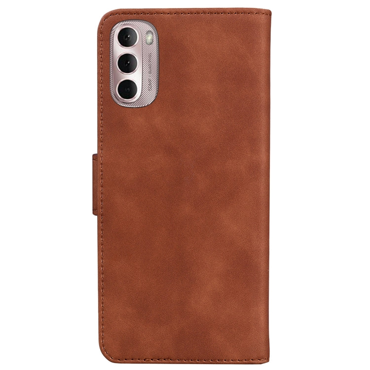 For Motorola Moto G Stylus 4G 2022 Skin Feel Pure Color Flip Leather Phone Case