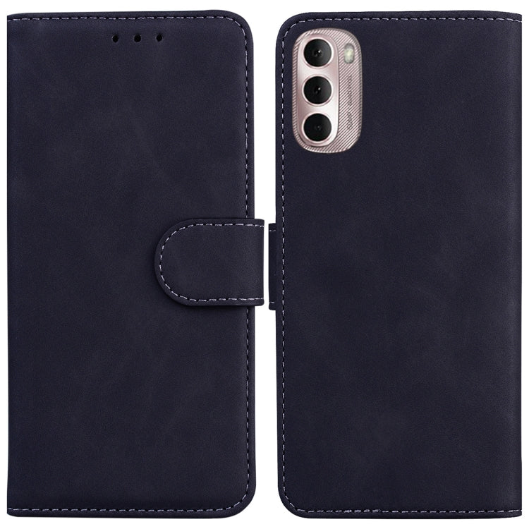 For Motorola Moto G Stylus 4G 2022 Skin Feel Pure Color Flip Leather Phone Case