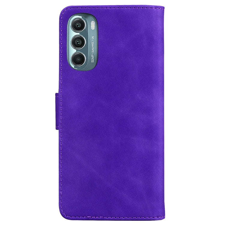 For Motorola Moto G Stylus 5G 2022 Skin Feel Pure Color Flip Leather Phone Case