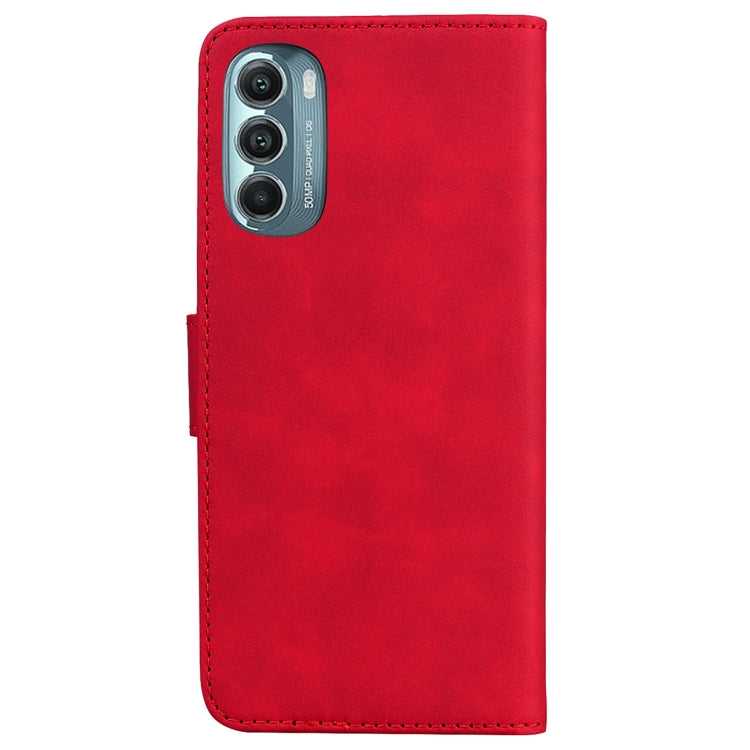 For Motorola Moto G Stylus 5G 2022 Skin Feel Pure Color Flip Leather Phone Case