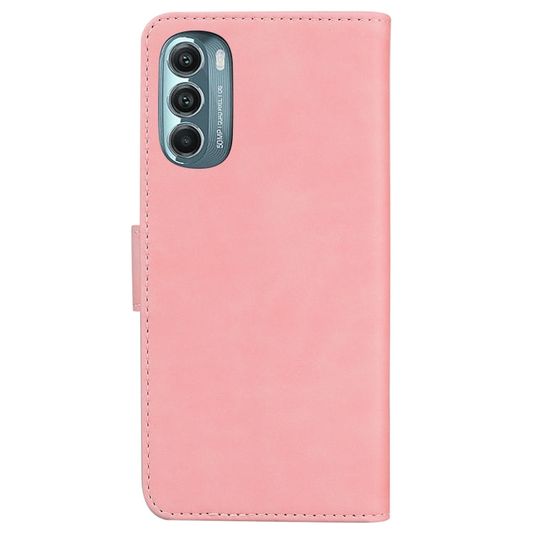 For Motorola Moto G Stylus 5G 2022 Skin Feel Pure Color Flip Leather Phone Case
