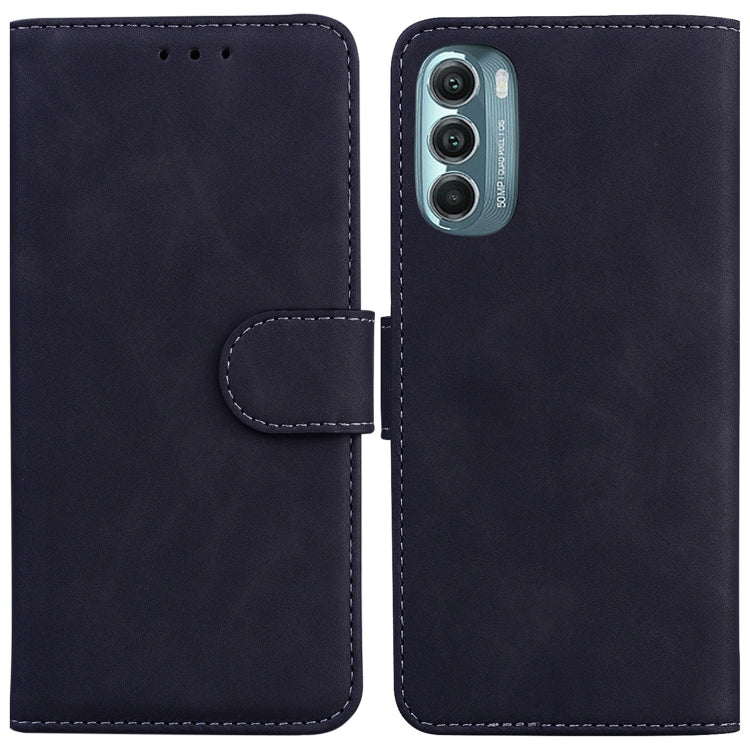 For Motorola Moto G Stylus 5G 2022 Skin Feel Pure Color Flip Leather Phone Case