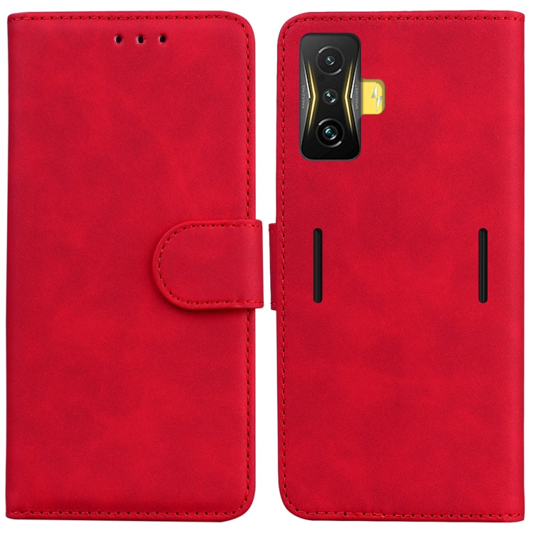 For Xiaomi Poco F4 GT / Redmi K50 Gaming Skin Feel Pure Color Flip Leather Phone Case