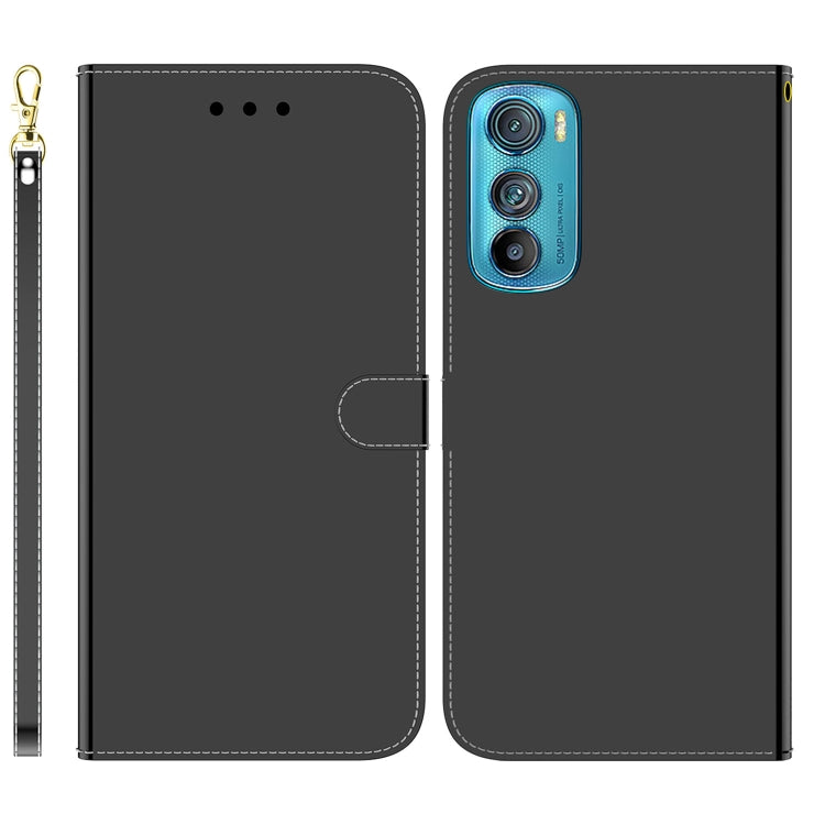 For Motorola Edge 30 Imitated Mirror Surface Leather Phone Case