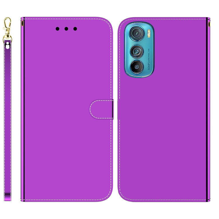 For Motorola Edge 30 Imitated Mirror Surface Leather Phone Case