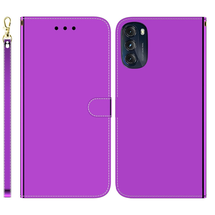 For Motorola Moto G 2022 Imitated Mirror Surface Leather Phone Case