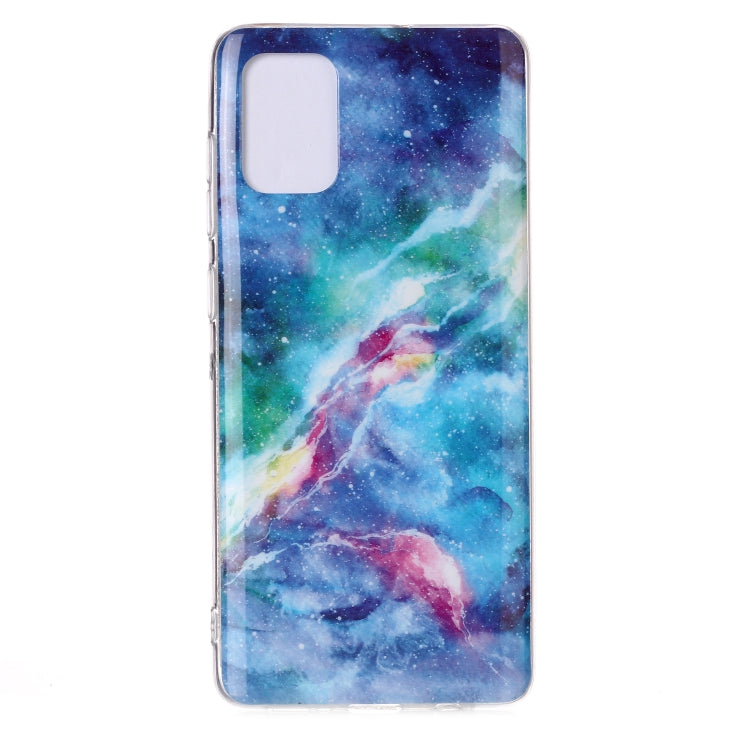 For Galaxy A51 Coloured Drawing Pattern IMD Workmanship Soft TPU Protective Case