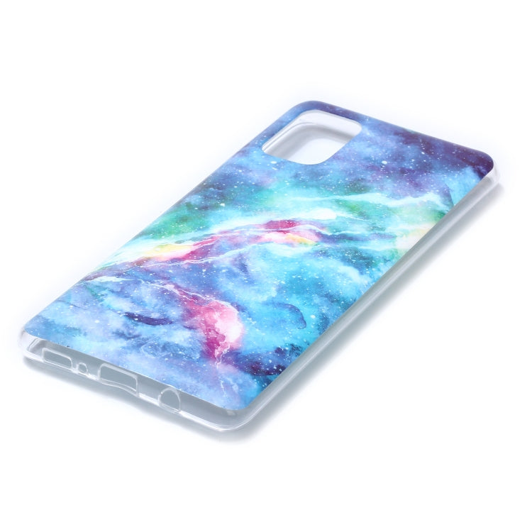 For Galaxy A71 Coloured Drawing Pattern IMD Workmanship Soft TPU Protective Case