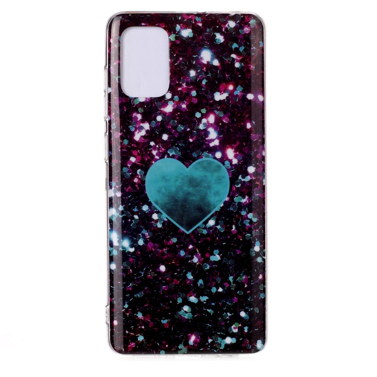 For Galaxy A71 Coloured Drawing Pattern IMD Workmanship Soft TPU Protective Case
