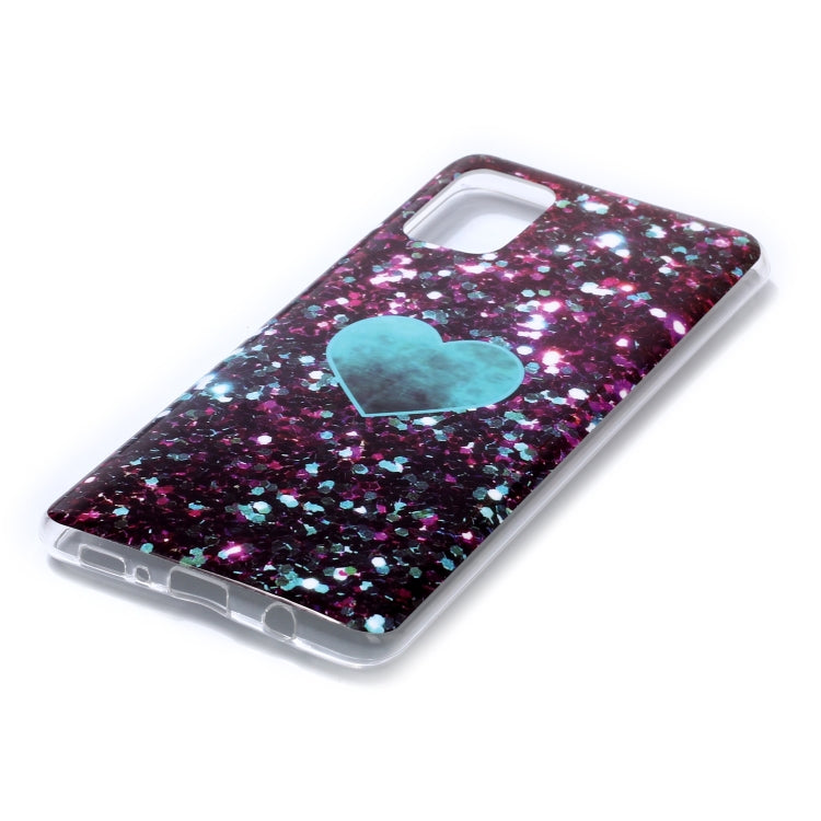 For Galaxy A71 Coloured Drawing Pattern IMD Workmanship Soft TPU Protective Case