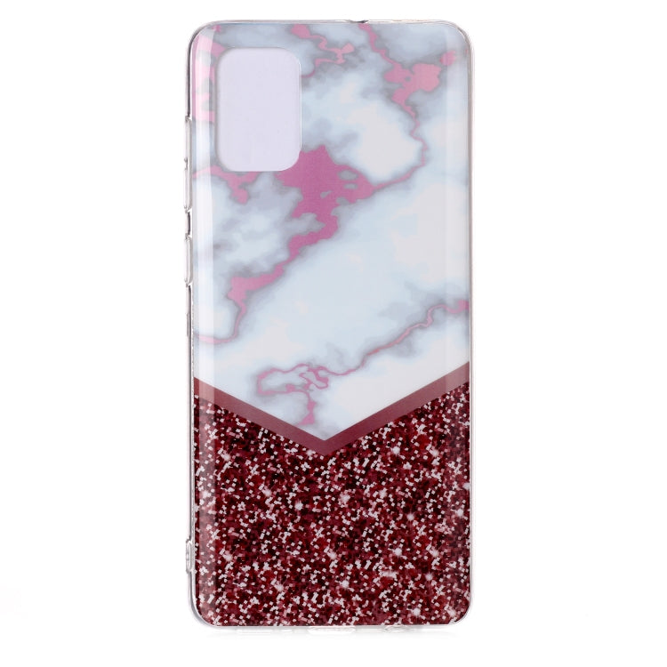 For Galaxy A71 Coloured Drawing Pattern IMD Workmanship Soft TPU Protective Case