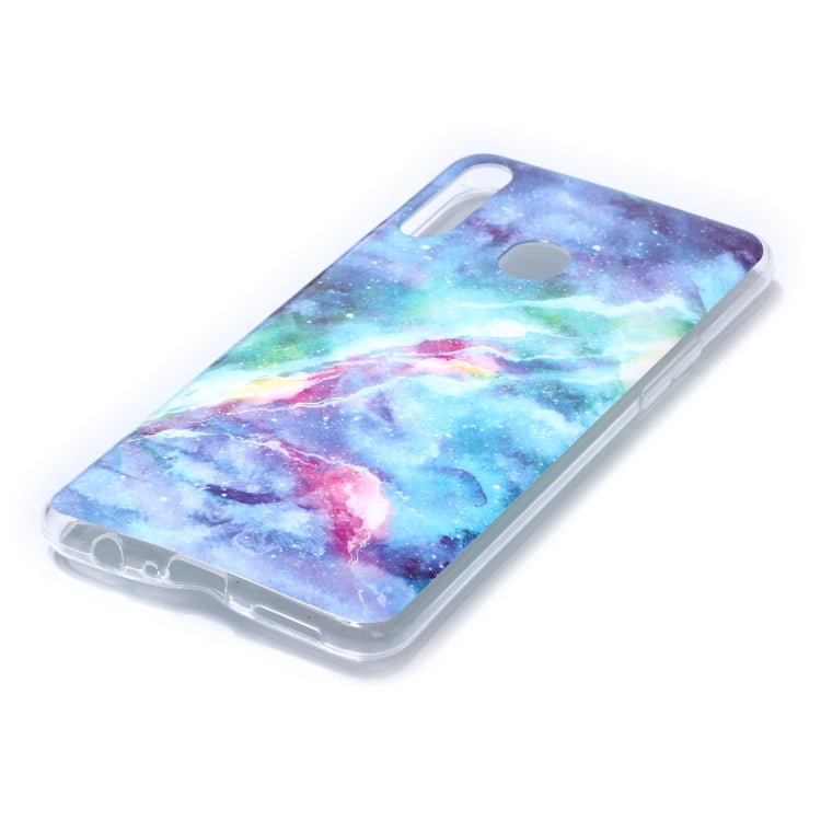For Galaxy A20s Coloured Drawing Pattern IMD Workmanship Soft TPU Protective Case