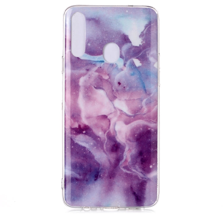 For Galaxy A20s Coloured Drawing Pattern IMD Workmanship Soft TPU Protective Case