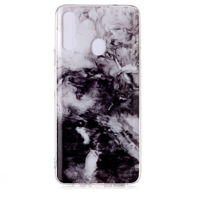 For Galaxy A20s Coloured Drawing Pattern IMD Workmanship Soft TPU Protective Case