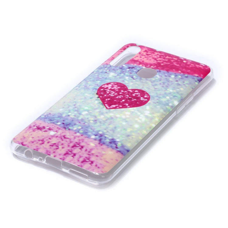 For Galaxy A20s Coloured Drawing Pattern IMD Workmanship Soft TPU Protective Case