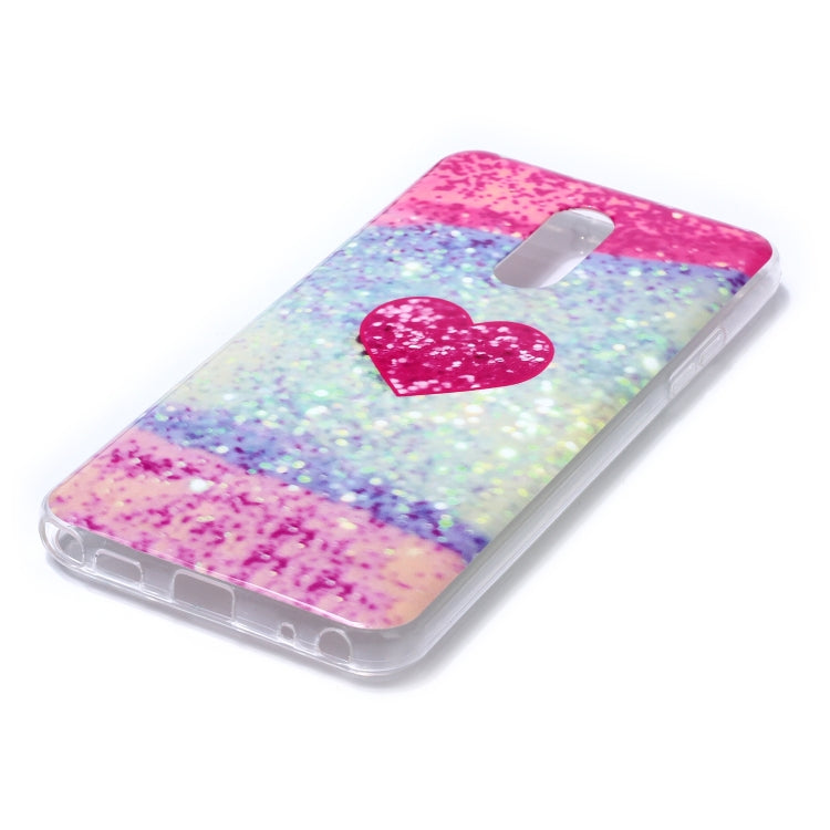 For LG Stylo 5 Coloured Drawing Pattern IMD Workmanship Soft TPU Protective Case