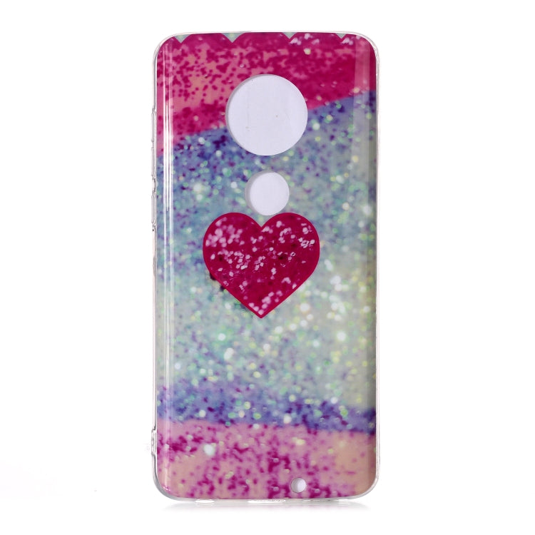 For Motorola Moto G7 Coloured Drawing Pattern IMD Workmanship Soft TPU Protective Case