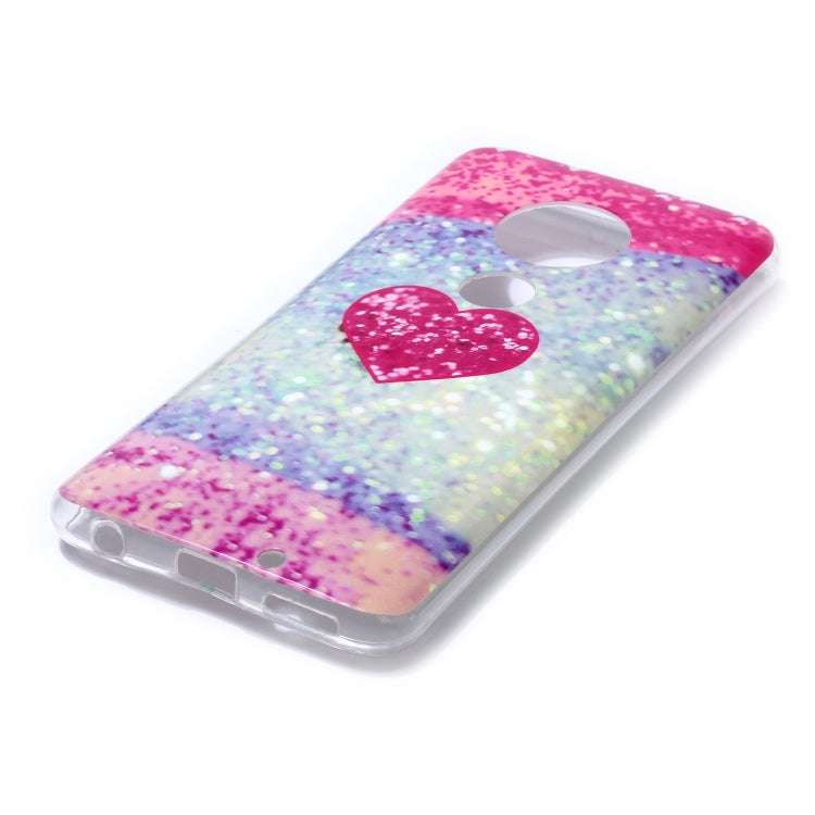 For Motorola Moto G7 Coloured Drawing Pattern IMD Workmanship Soft TPU Protective Case