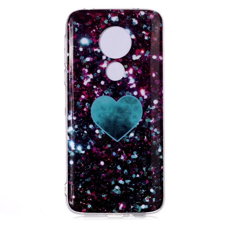 For Motorola Moto G7 Power Coloured Drawing Pattern IMD Workmanship Soft TPU Protective Case