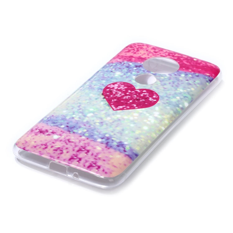 For Motorola Moto G7 Power Coloured Drawing Pattern IMD Workmanship Soft TPU Protective Case