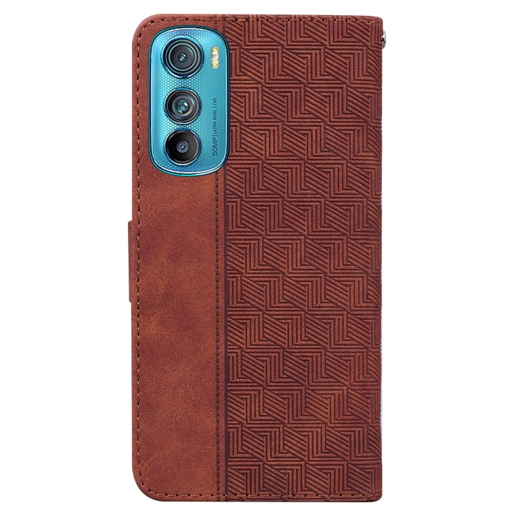 For Motorola Edge 30 Geometric Embossed Leather Phone Case