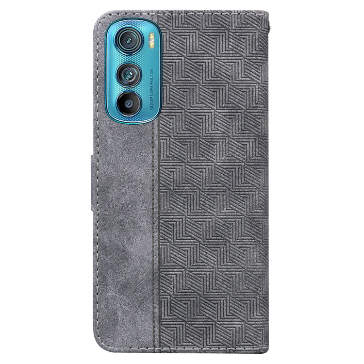 For Motorola Edge 30 Geometric Embossed Leather Phone Case