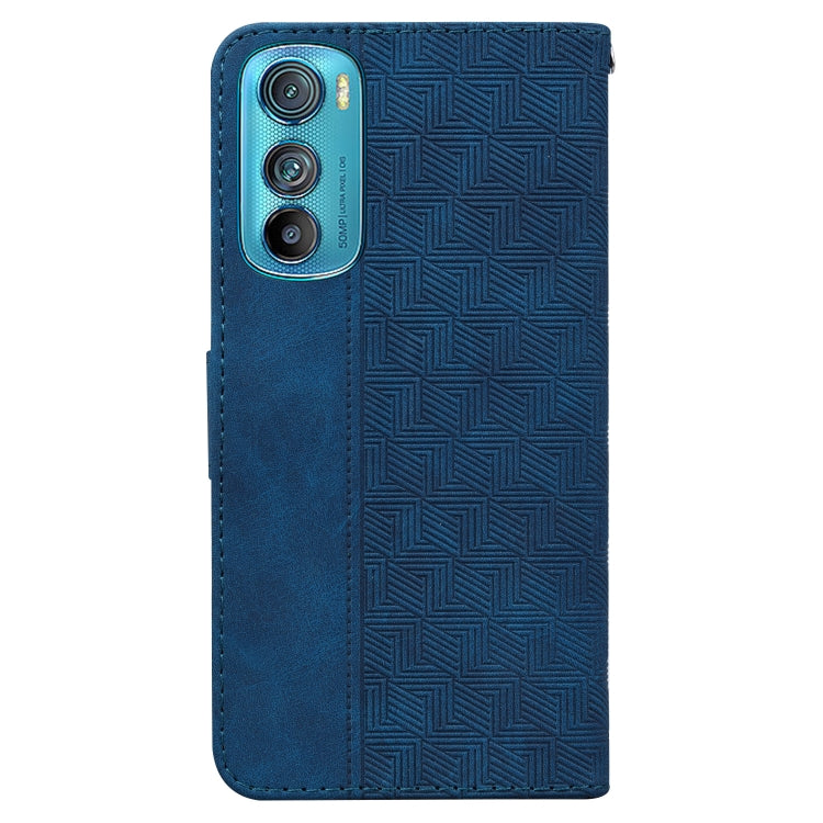 For Motorola Edge 30 Geometric Embossed Leather Phone Case