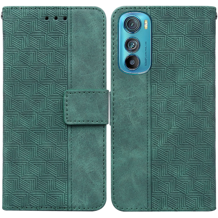 For Motorola Edge 30 Geometric Embossed Leather Phone Case