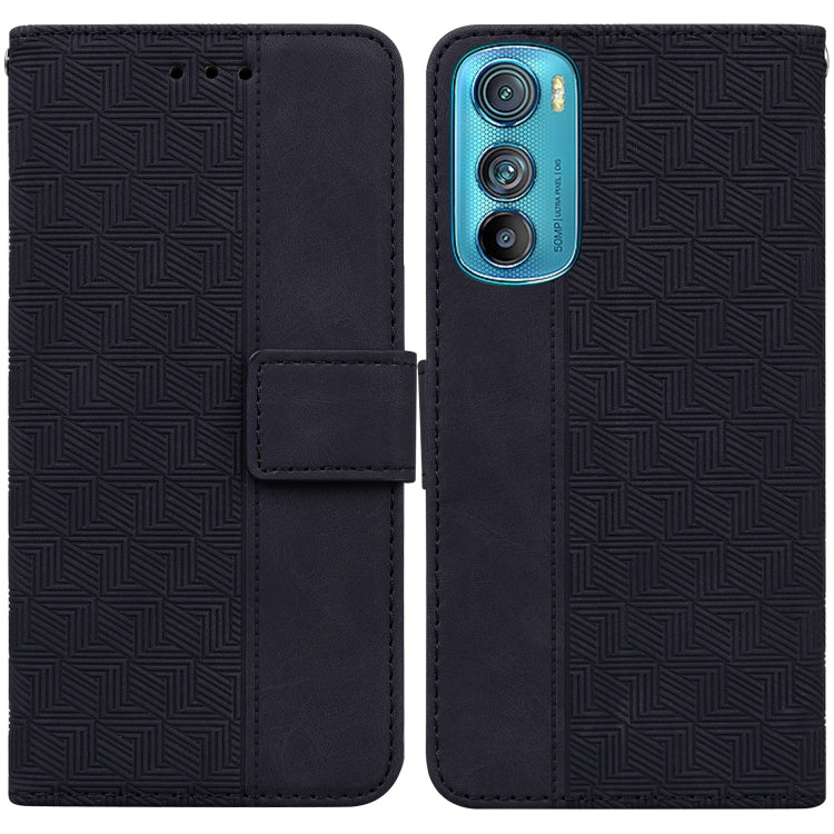 For Motorola Edge 30 Geometric Embossed Leather Phone Case
