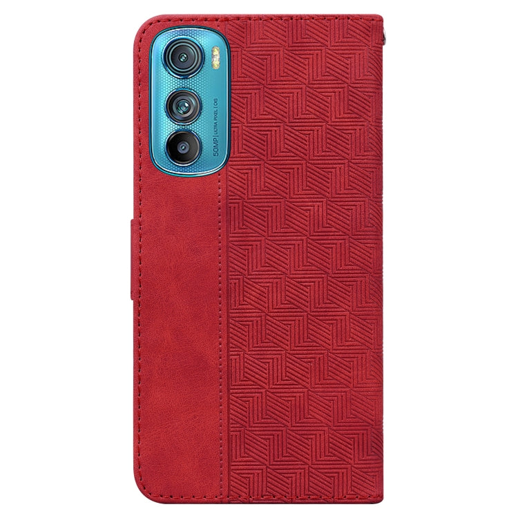 For Motorola Edge 30 Geometric Embossed Leather Phone Case