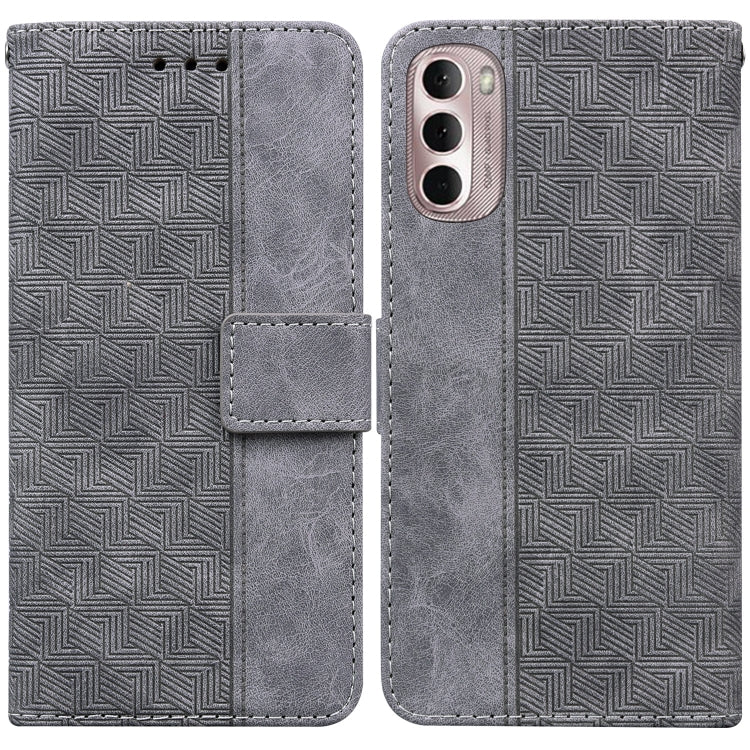 For Motorola Moto G Stylus 4G 2022 Geometric Embossed Leather Phone Case