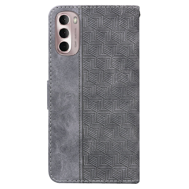 For Motorola Moto G Stylus 4G 2022 Geometric Embossed Leather Phone Case