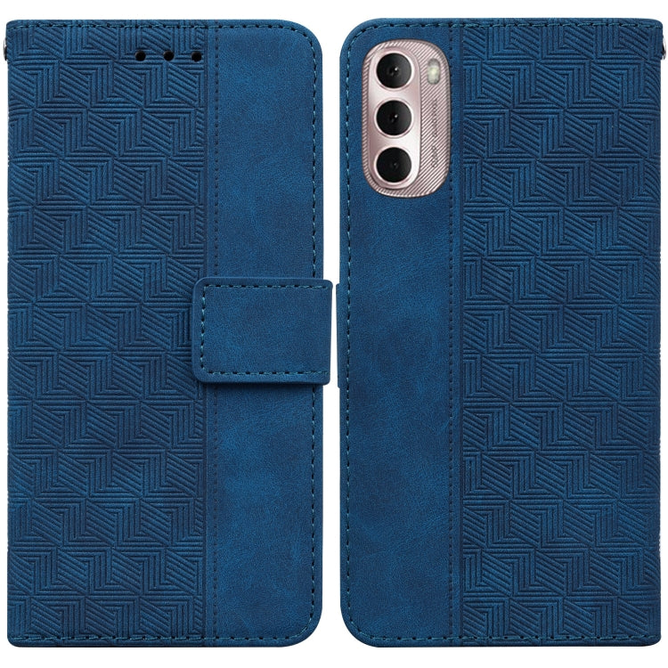 For Motorola Moto G Stylus 4G 2022 Geometric Embossed Leather Phone Case