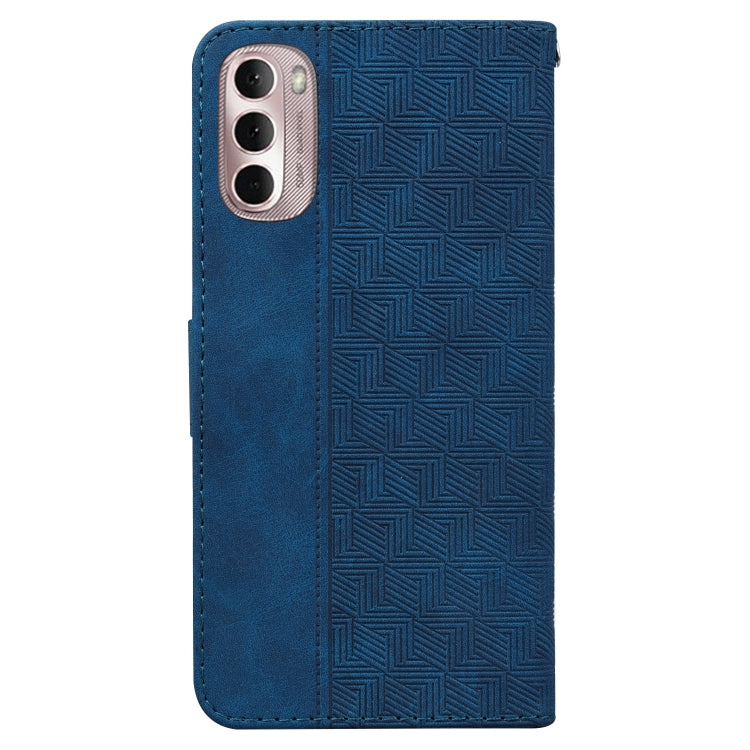 For Motorola Moto G Stylus 4G 2022 Geometric Embossed Leather Phone Case