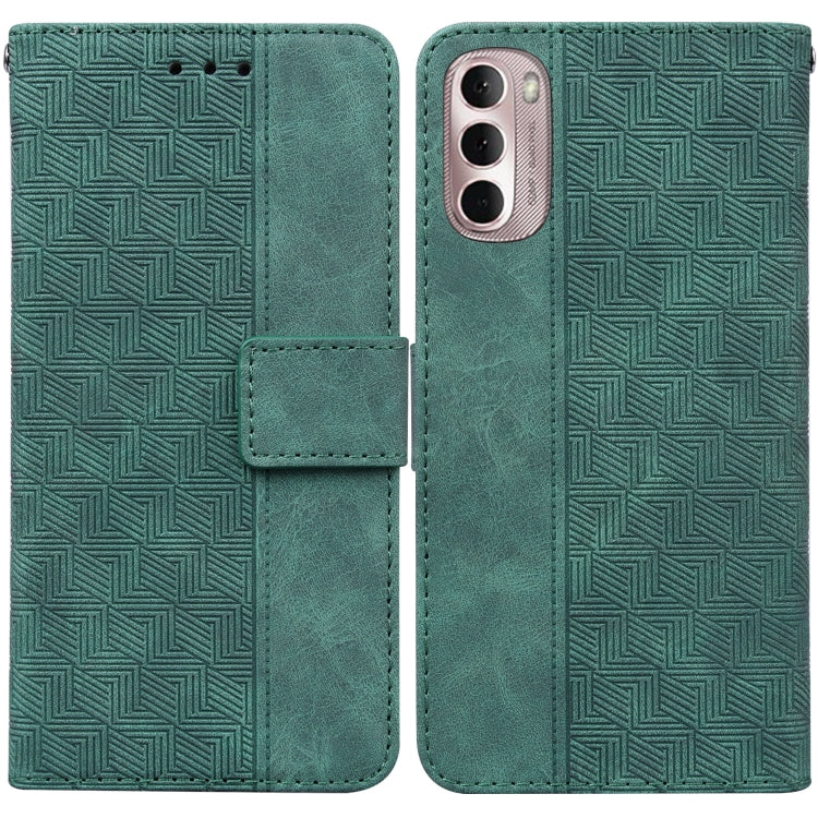 For Motorola Moto G Stylus 4G 2022 Geometric Embossed Leather Phone Case