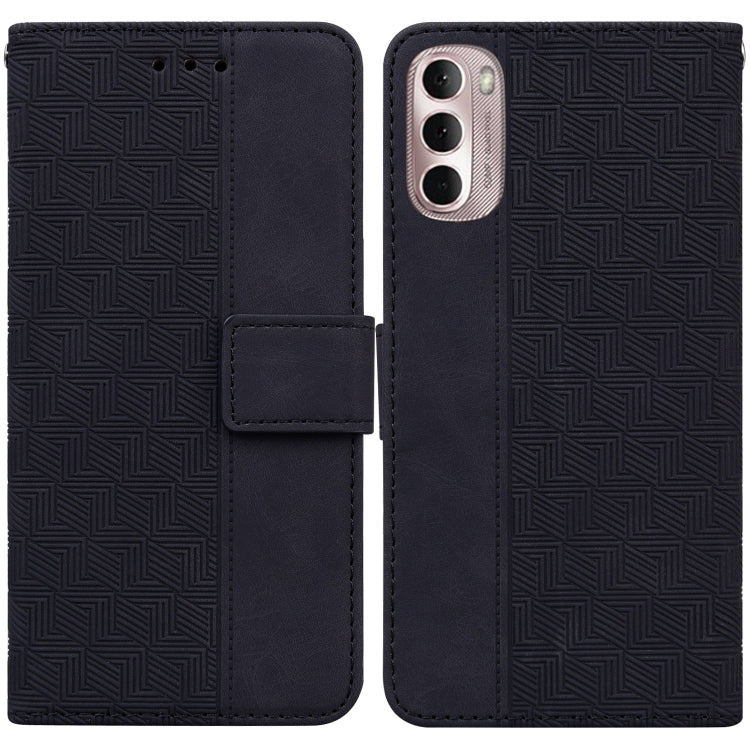 For Motorola Moto G Stylus 4G 2022 Geometric Embossed Leather Phone Case